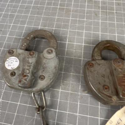 3 Railroad LOCKS 