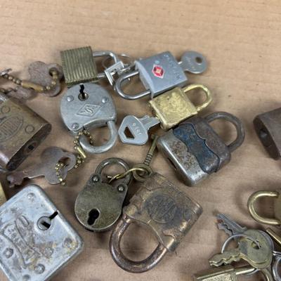 Little Pad Locks Some with Keys