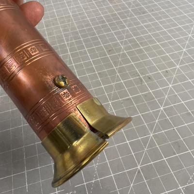 Brass and Copper Pepper Mill