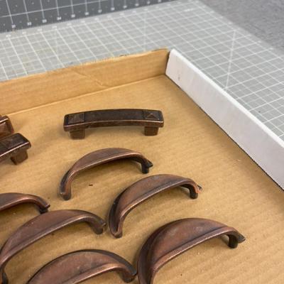 Copper Toned Drawer Pulls 