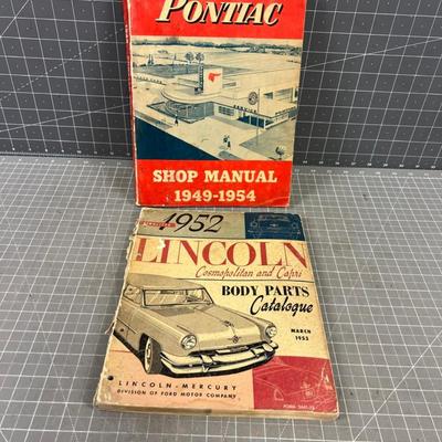 1950's Shop Manual PONTIAC AND LINCOLN