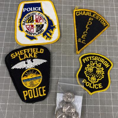 Police Patches and Buttons