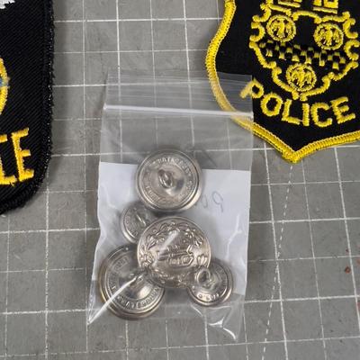 Police Patches and Buttons