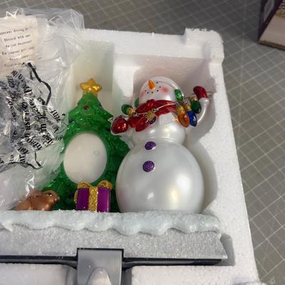 Picture Frame Stocking Holder that lights up 