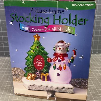 Picture Frame Stocking Holder that lights up 