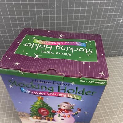 Picture Frame Stocking Holder that lights up 