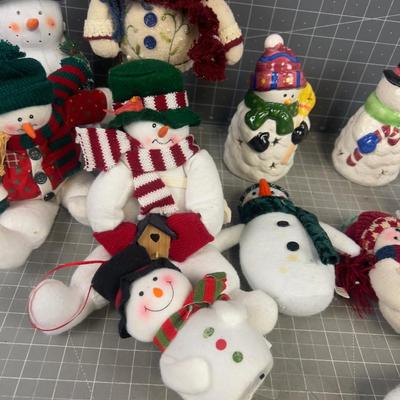 Large Mixed lot of SNOWMEN