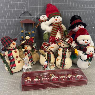 Another Mixed Lot of Snowmen TALLER 