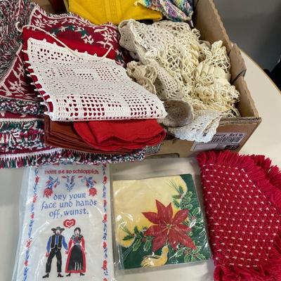 Napkins and placemats