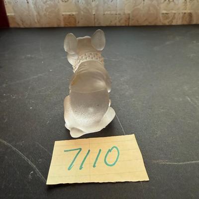 Glass bulldog