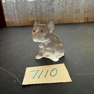 Glass bulldog