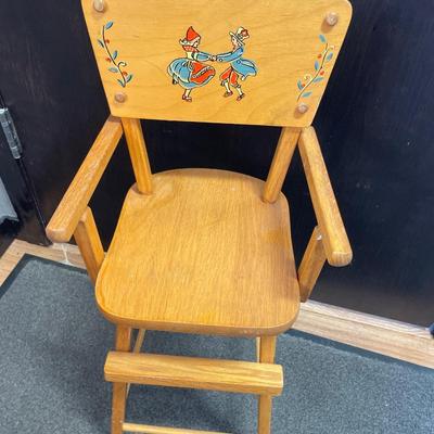 Tall doll chair