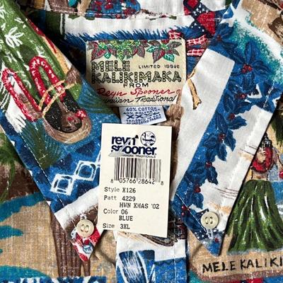 Reyn Spooner Mele Kalikimaka Hawaiian Christmas XXXL Men’s Shirt