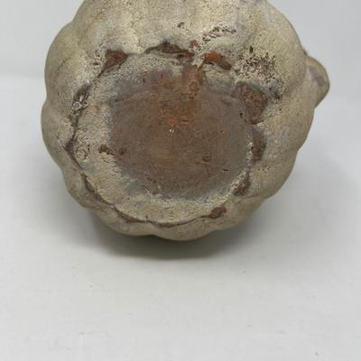 Rustic Clay Pumpkin Teapot