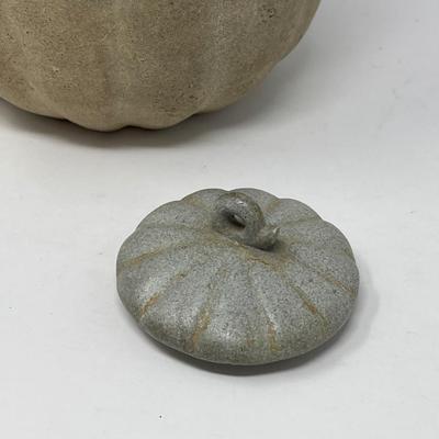 Rustic Clay Pumpkin Teapot