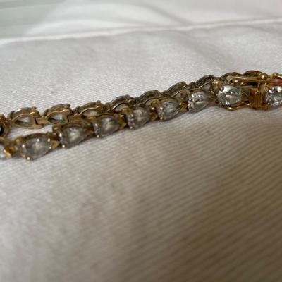 Vintage 925 Teardrop Clasp Bracelet