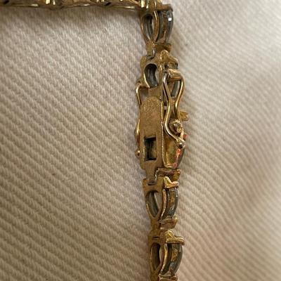 Vintage 925 Teardrop Clasp Bracelet