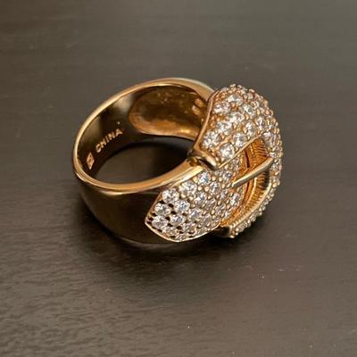 Vintage 925 Buckle Ring