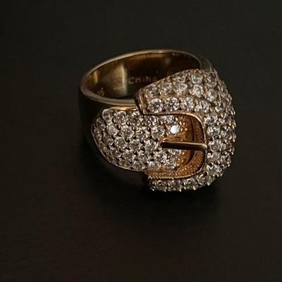 Vintage 925 Buckle Ring