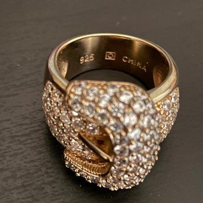 Vintage 925 Buckle Ring