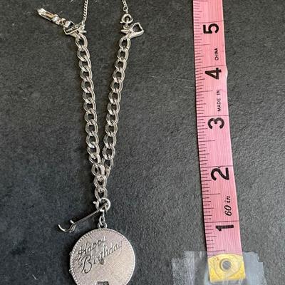VTG Charm Bracelet Monet w/ 925 Can Opener Charm