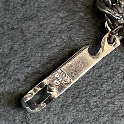 VTG Charm Bracelet Monet w/ 925 Can Opener Charm