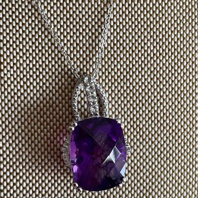925 & Amethyst Matching Set