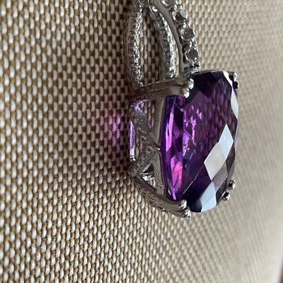 925 & Amethyst Matching Set