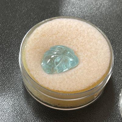 Natural Hand Carved Aquamarine