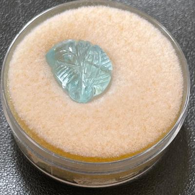 Natural Hand Carved Aquamarine