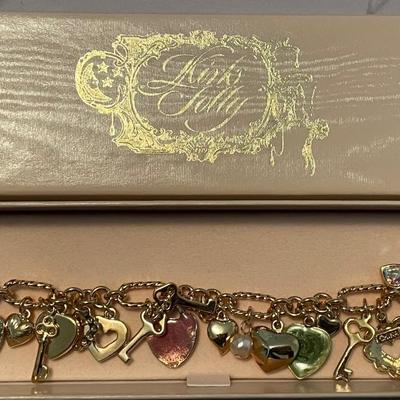 Brand New in Box VTG Kirks Folly Charm Bracelet