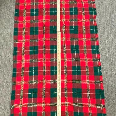 Rectangle Plaid Tablecloth Red & Green Christmas Dinner