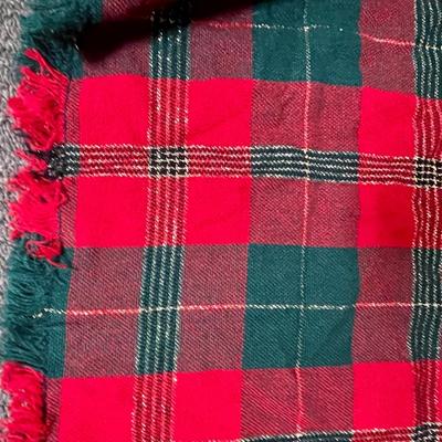 Rectangle Plaid Tablecloth Red & Green Christmas Dinner