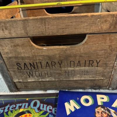 Crates and Vintage Advertisements