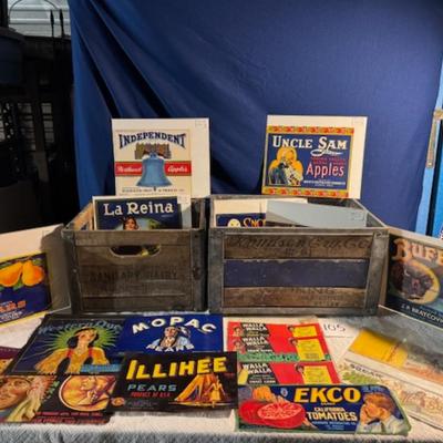 Crates and Vintage Advertisements