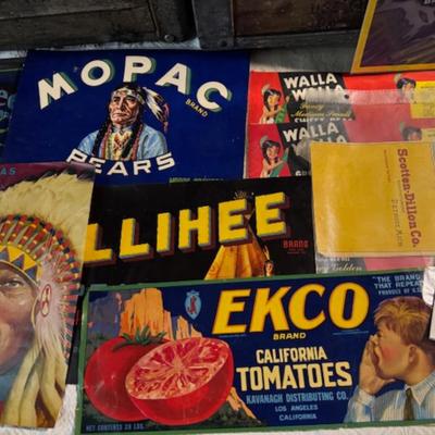Crates and Vintage Advertisements