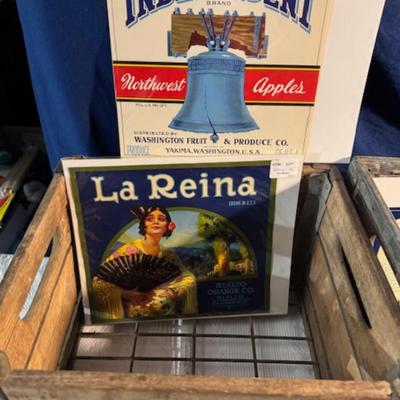 Crates and Vintage Advertisements