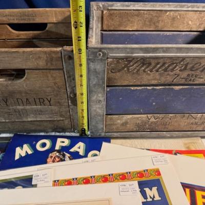 Crates and Vintage Advertisements