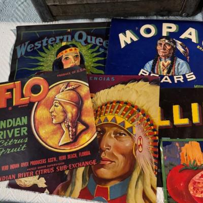 Crates and Vintage Advertisements