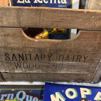Crates and Vintage Advertisements