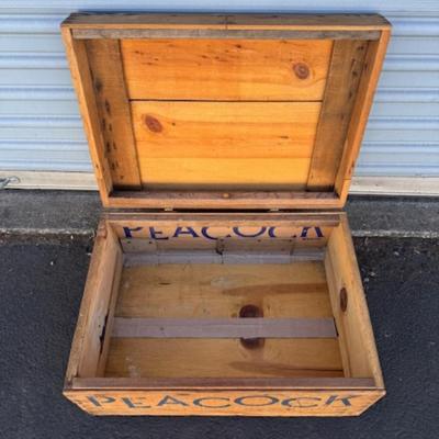 Small Wood Bench and Crate