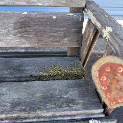 Small Wood Bench and Crate