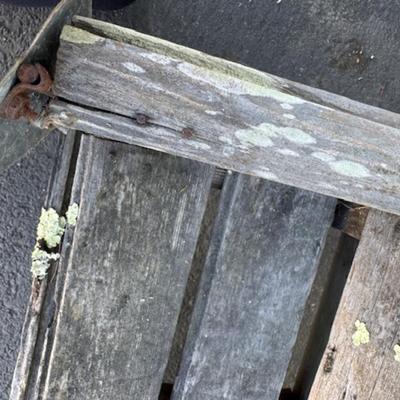 Small Wood Bench and Crate