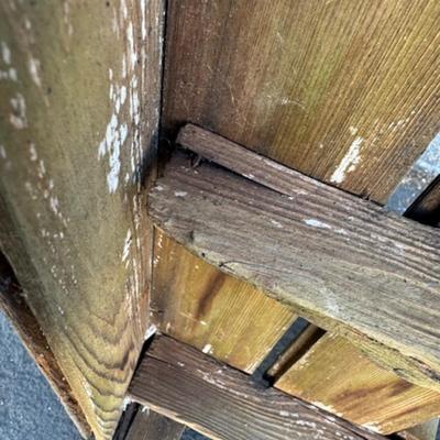 Small Wood Bench and Crate