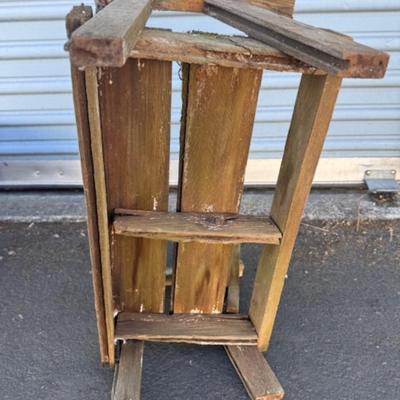 Small Wood Bench and Crate