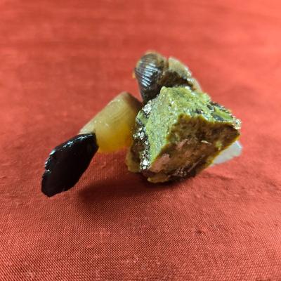 Hand-Carved Soapstone Birds on Quartz