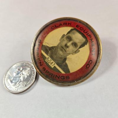 Vintage Worker's Badge - Clark Equipment Company
