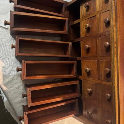 18 Drawer Wooden Chest