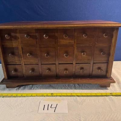 18 Drawer Wooden Chest
