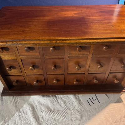 18 Drawer Wooden Chest